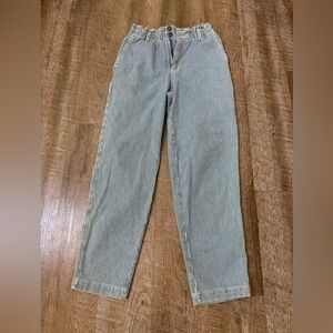 Universal Thread Men's Pinstriped Relaxed Jeans - Black and White